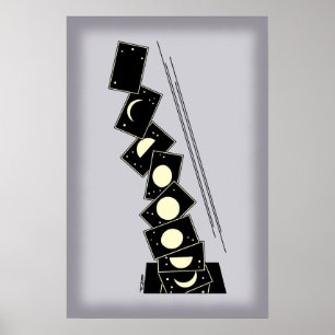 Zeit fällt durch ein Loch Poster