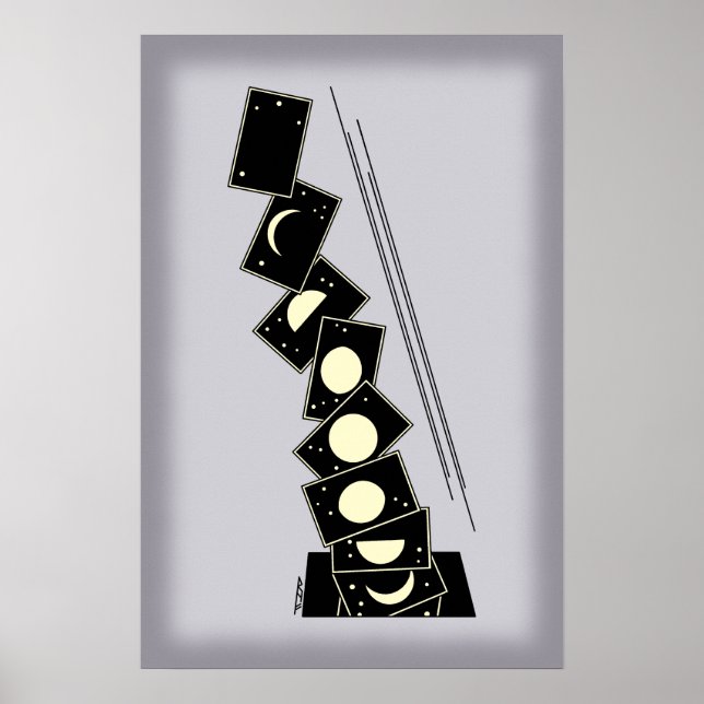 Zeit fällt durch ein Loch Poster (Vorne)