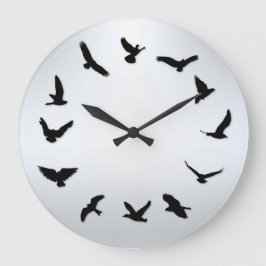 Zeit fliegt Minimalistische Große Wanduhr