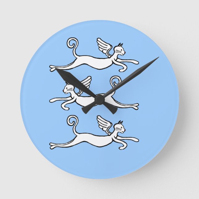 Zeit fliegt runde wanduhr (Vorderseite)