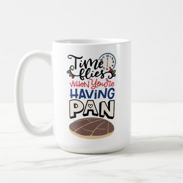Zeit fliegt, wenn man Pan hat, Spanisch Kaffeetasse (Links)