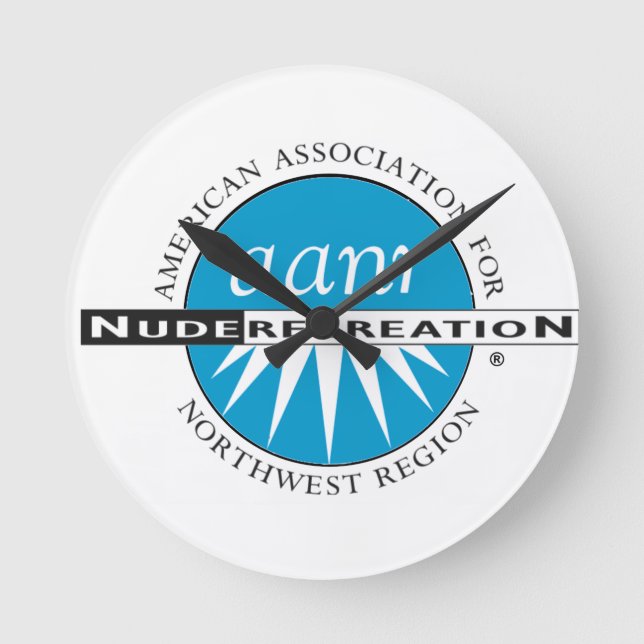 Zeit für AANR-NW Runde Wanduhr (Vorderseite)
