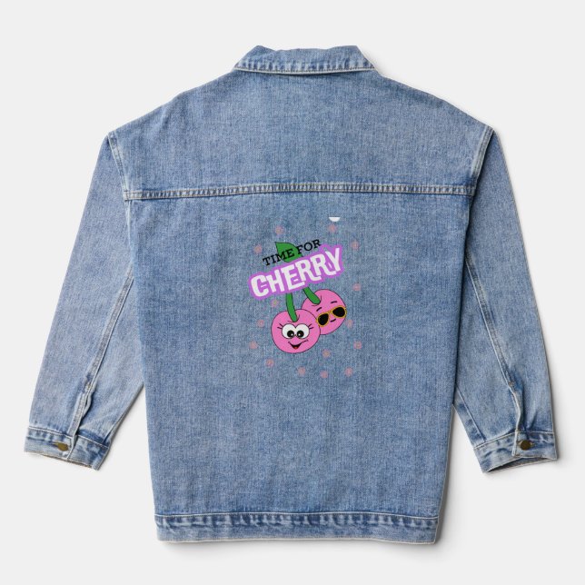 ZEIT FÜR CHERRY JEANSJACKE (Rückseite)