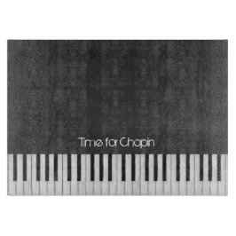 Zeit für Chopin-Klavier-Tastatur-Schneidebrett Schneidebrett