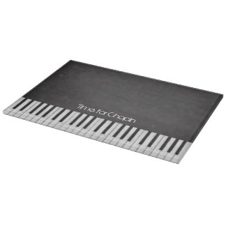 Zeit für Chopin-Klavier-Tastatur-Schneidebrett Schneidebrett