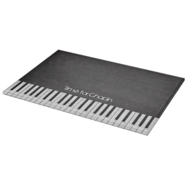 Zeit für Chopin-Klavier-Tastatur-Schneidebrett Schneidebrett (Ecke)