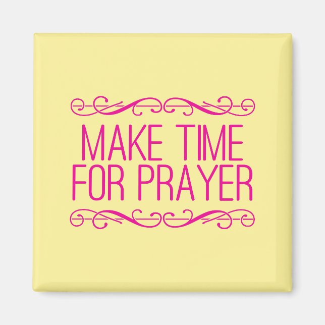 Zeit für Christliches Gebet Magnet (Vorne)