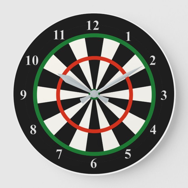 Zeit für Darts Einzigartigkeit der Wall-Uhr Große Wanduhr (Vorderseite)