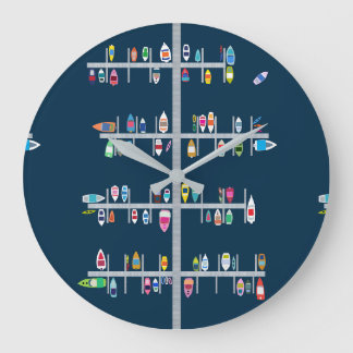 Zeit für das Booten Große Wanduhr