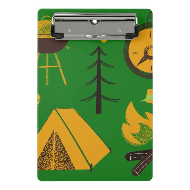 Zeit für das Camping Mini Klemmbrett (Vorderseite)