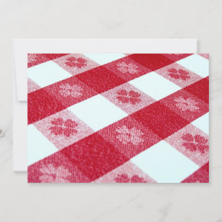 Zeit für das Red Checked Tablecloth!