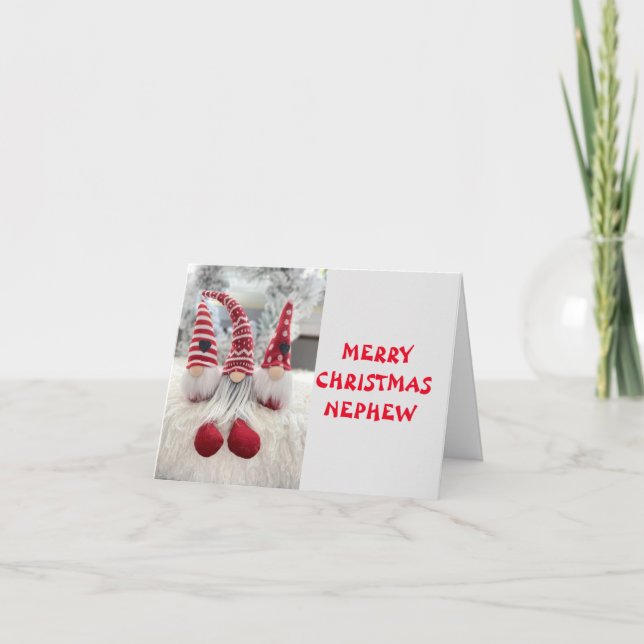 ZEIT FÜR DAS SPASS BEI CHRISTMAS NEPHEW KARTE (Vorderseite)