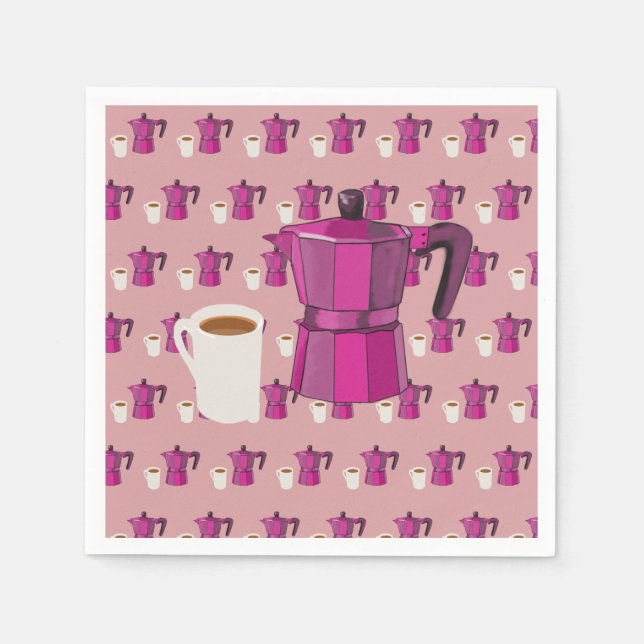 Zeit für den Kaffee Serviette (Vorderseite)