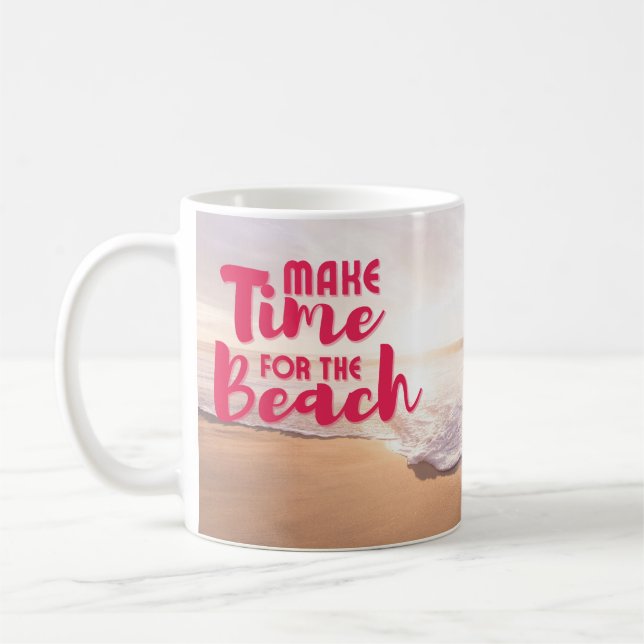 Zeit für den Strand Kaffeetasse (Links)