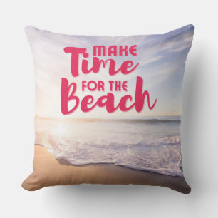 Zeit für den Strand Kissen