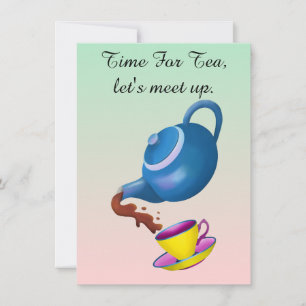 Zeit für die Einladung zum Tee