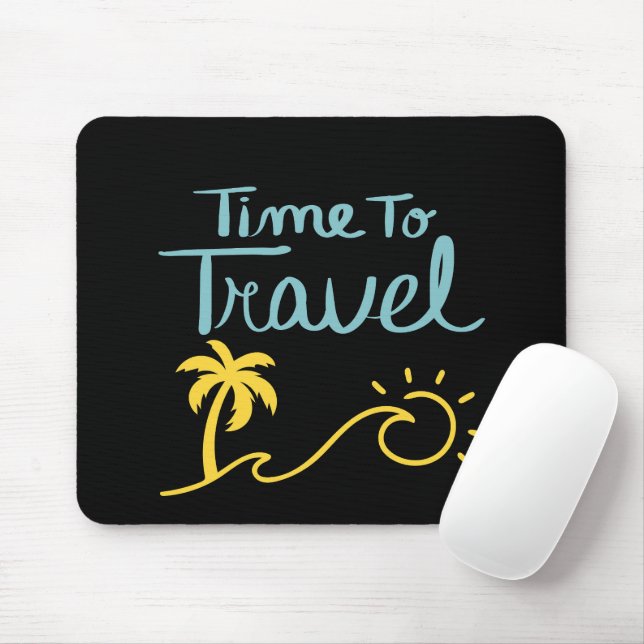 Zeit für die Reise nach Strand Mousepad (Mit Mouse)