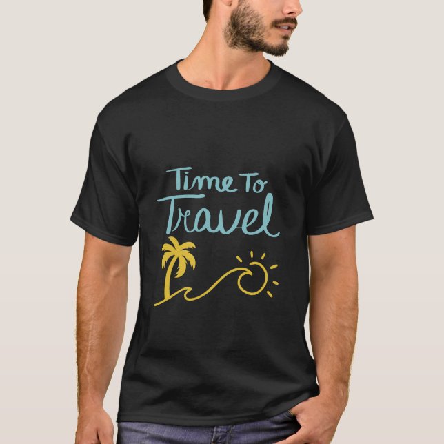 Zeit für die Reise nach Strand T-Shirt (Vorderseite)