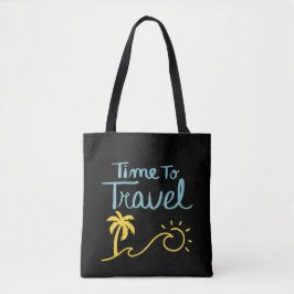Zeit für die Reise nach Strand Tasche