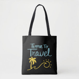 Zeit für die Reise nach Strand Tasche