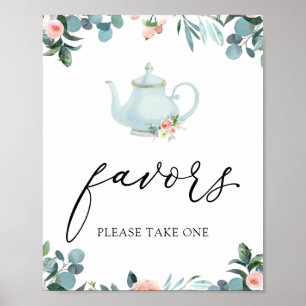 Zeit für die Unterschrift der Tea Favorits Poster