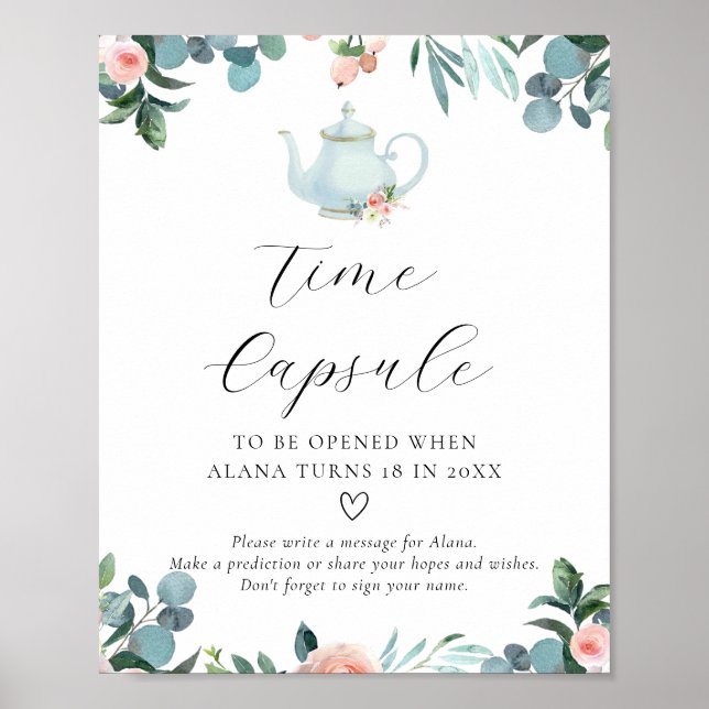 Zeit für die Unterzeichnung einer Tea Time Kapsel Poster (Vorne)