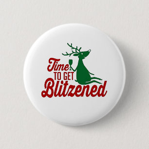 Zeit für die Weihnachtsfeier Button