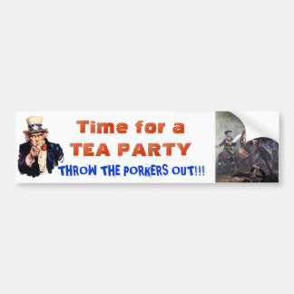 Zeit für ein anderes Tee-Party Amerika! Autoaufkleber