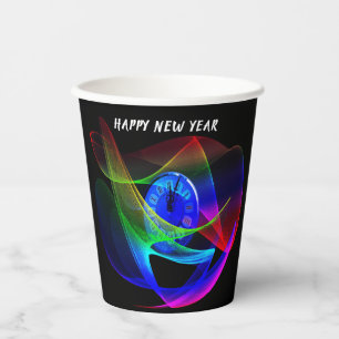 Zeit für ein Silvester-Party Pappbecher