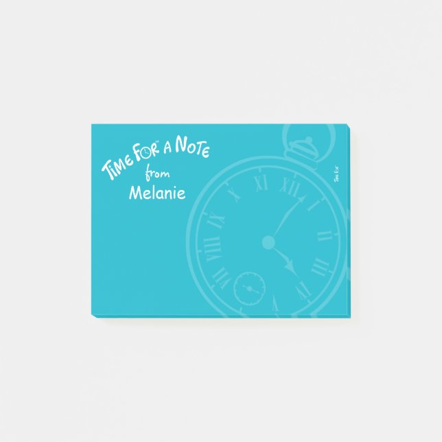 "Zeit für eine Anmerkung" personalisierte Post-it Klebezettel (Vorderseite)