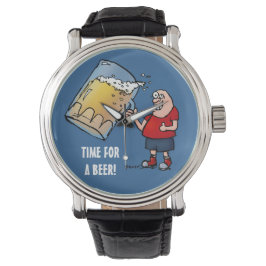 Zeit für eine Bierbeobachtung Armbanduhr