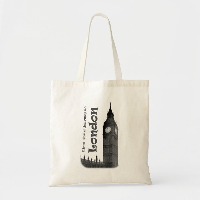 Zeit für eine Reise nach London - Tote Bag Tragetasche (Vorne)
