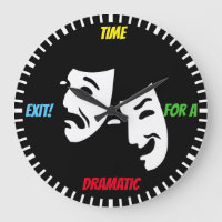 Zeit für einen dramatischen Ausstieg! Theatermaske