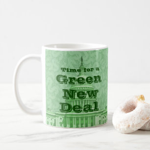 Zeit für einen grünen New Deal Kaffeetasse
