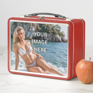 ZEIT FÜR EINEN SNACK! 🍱 Metall-Lunchbox mit Text Metall Brotdose