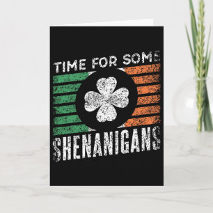 Zeit für einige Streiche Irland St. Patricks Day Karte