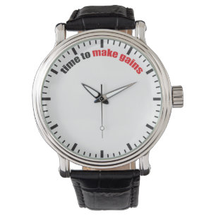 Zeit für Fortschritte - Gymnastikmotivation Armbanduhr