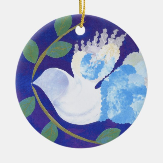 Zeit für Friedensverzierung Keramik Ornament (Vorne)