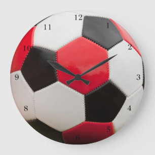Zeit für Fußball Große Wanduhr