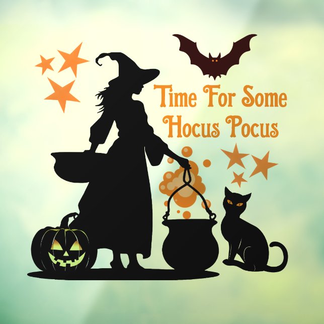 Zeit für Hocus Pocus Halloween Fensteraufkleber (Blatt 3)