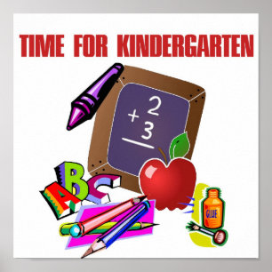 ZEIT FÜR KINDERGARTEN-Plakat Poster