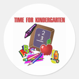 ZEIT FÜR KINDERGARTEN RUNDER AUFKLEBER