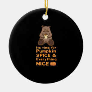 Zeit für Kürbisgewürze und alles Nötige Niedlich s Keramik Ornament
