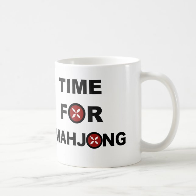 Zeit für Mahjong Kaffeetasse (Rechts)