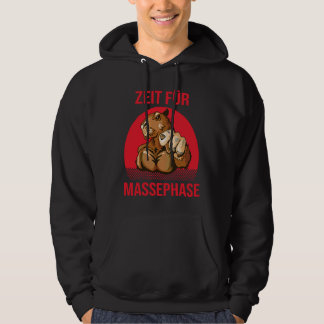 Zeit Für Massephase Backprint Bodybuilding Hoodie
