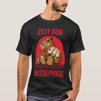 Zeit Für Massephase Rückendruck Bodybuilding T-Shirt