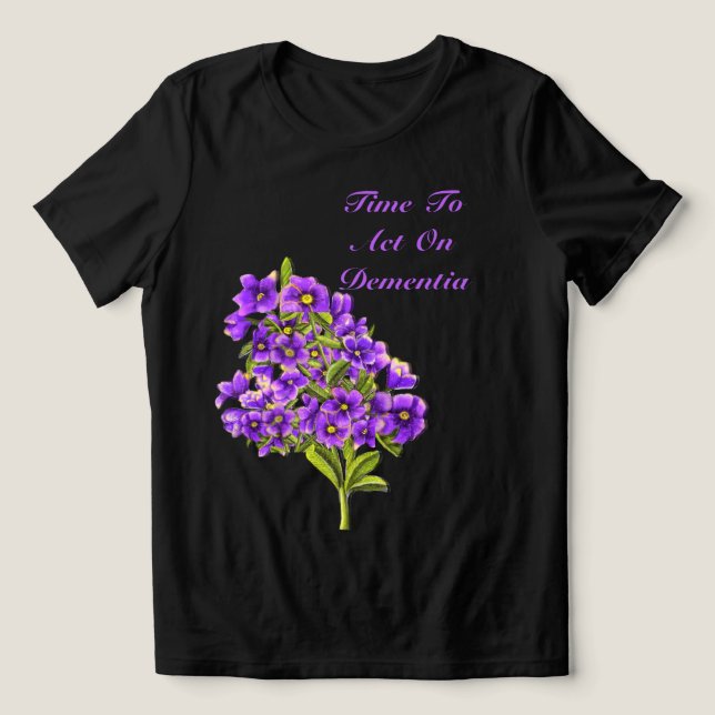 Zeit für Maßnahmen gegen Demenz-T - Shirt (Design Vorderseite)