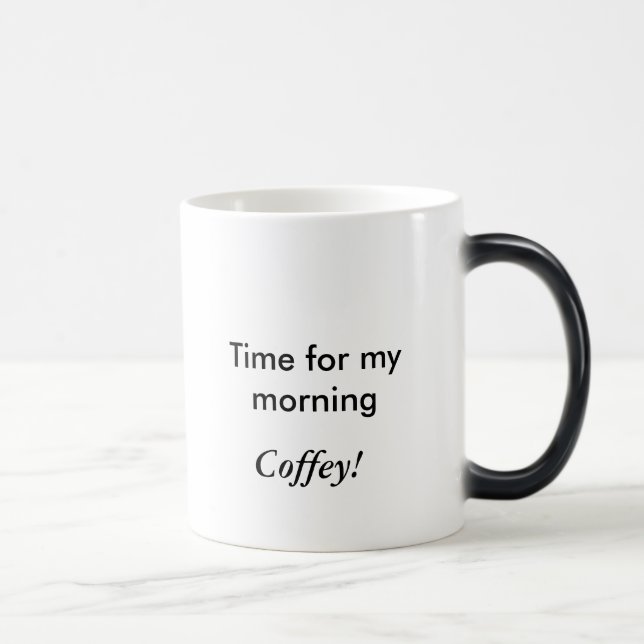 Zeit für meinen Morgen, Coffey! Verwandlungstasse (Rechts)