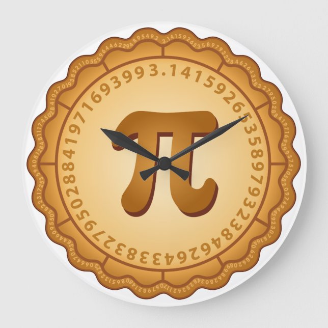 Zeit für PIE Große Wanduhr (Vorderseite)