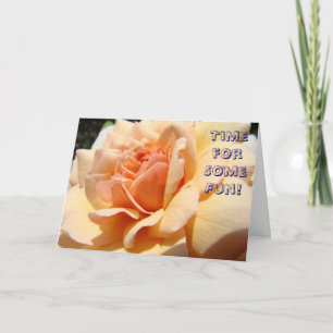 Zeit für Spaß! Baby Shower Pfirsich-Rosen-Einladun Einladung